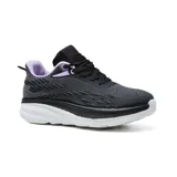 Championes deportivos American Sport Bessie, color gris con detalles en rosa y suela blanca.