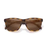 Lentes de sol Sunski Madrona con montura rectangular de acetato color carey y lentes polarizadas marrones que bloquean el 100% de los rayos UVA/UVB/UV400.