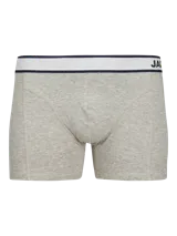Pack de tres boxers tipo trunk en colores variados, con ajuste ceñido y cintura elástica.