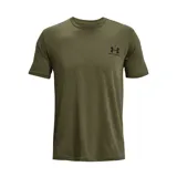 Remera celeste de Under Armour, corte clásico, mangas cortas y logo estampado en el pecho.