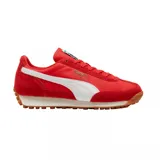 Championes Puma Easy Rider Vintage, color rojo con detalles en blanco y suela de goma marrón.