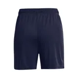 Short deportivo azul marino Under Armour con logo blanco en la pierna.
