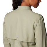 Camisa de manga larga Columbia Tamiami II LS Shirt color celeste, con tecnología Omni-Wick y Omni-Shade con protección solar UPF 40, aperturas de ventilación y tratamiento antimicrobiano.