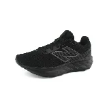 Championes deportivos New Balance color negro, con logo gris en el lateral y suela con tecnología Fresh Foam.