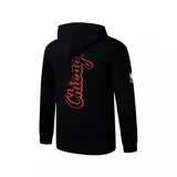 Canguro beige con capucha y cordones ajustables, bolsillo tipo canguro y puños y cintura acanalados. Presenta el logo de Los Angeles Lakers bordado en el pecho y en la manga.