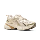 Championes deportivos American Sport Aura, color dorado con detalles en beige y negro.
