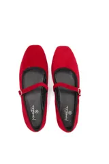 Ballerinas con estampado de leopardo, con correa sobre el empeine y hebilla plateada.