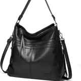 Bolso de eco cuero color marrón con diseño práctico y moderno, incluye monedero de regalo.