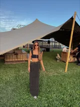 Cadena plateada de acero quirúrgico para el cuerpo, con strass.