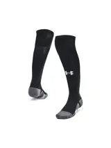 Medias de fútbol Under Armour Magnetico unisex, color negro con logo blanco.