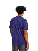 Remera deportiva Under Armour Tech 2.0 de hombre, color gris jaspeado con logo negro en el pecho.