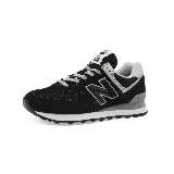 Championes urbanos New Balance Classics Traditionnels, color negro con detalles en gris y blanco, confeccionados en gamuza y malla, con logo "N" característico en los laterales y entresuela ENCAP.