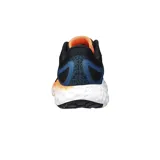 Championes de running New Balance Fresh Foam Evoz, color negro con detalles en azul y naranja.