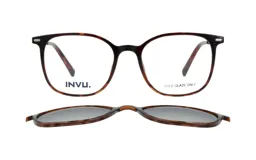 Armazón INVU modelo 42517B col Demi/Gold con clip-on.