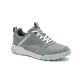 Zapatillas urbanas Caterpillar Hex Ready Low Mesh, color gris, con capellada de gamuza y tela, forro 100% reciclado, plantilla de espuma PU moldeada, entresuela de EVA y suela de goma.