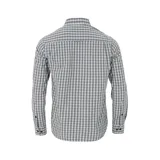 Camisa de hombre a cuadros, de manga larga, con bolsillo en el pecho.