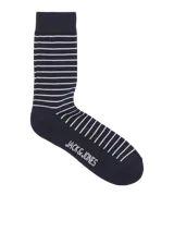 Pack de cinco pares de medias deportivas de algodón con ajuste cómodo. Diseño básico a rayas y lisas, confeccionadas en tejido liviano y elástico.