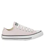 Championes de lona color rosado con suela de goma y diseño clásico de Converse.