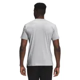 Remera gris de manga corta The North Face Wander, con logo estampado en el pecho.