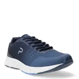 Championes de hombre color azul marino con suela blanca.