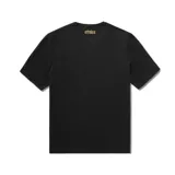 Remera negra de algodón con logo de Etnies y Aurelien Giraud estampado en el pecho.