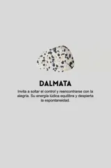 Par de aros tipo argolla dorados con dije de piedra natural con patrón de manchas negras sobre fondo blanco.