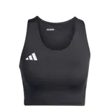 Top deportivo negro con logo de Adidas en el frente.