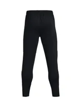Pantalón deportivo Under Armour Challenger de hombre, color gris con detalles en naranja y logo de la marca en blanco.
