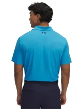 Remera polo Under Armour Matchplay para hombre, color gris jaspeado con logo negro en el pecho.