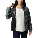 Campera ligera para mujer con tecnología Omni-Heat reflectante, con cierre frontal, bolsillos con cierre y dobladillo ajustable.