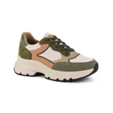 Championes urbanos Korium Krissin, color beige con detalles en marrón claro.