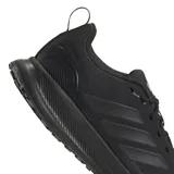 Championes de running Adidas Runfalcon 5 TR, color negro, con exterior repelente al agua, suela Adiwear para agarre en terrenos irregulares, amortiguación Cloudfoam y detalles reflectantes.