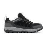 Championes de trekking Columbia Strata Trail, color negro con detalles en gris y naranja. Capellada de gamuza y material sintético, con tecnología impermeable Omni-Tech. Entresuela Techlite para amortiguación y suela Omni-Grip para tracción.