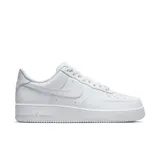 Championes urbanos Nike Air Force 1 '07, color blanco, confeccionados en cuero, con logo Swoosh en los laterales y suela Air.
