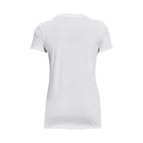Remera deportiva Under Armour color fucsia con logo blanco estampado en el frente.