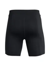 Calza deportiva Under Armour Launch Half Tights de hombre, color negro, de corte ajustado y largo a media pierna. Cuenta con logo reflectivo en la pierna izquierda.