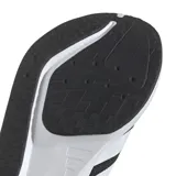 Championes deportivos Adidas Duramo RC2, color negro con tres franjas blancas en el lateral. Presentan una suela gruesa blanca con tecnología Lightmotion visible en el lateral.