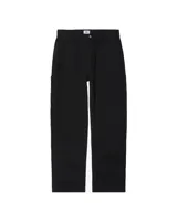 Pantalón de jean celeste de corte recto, con bolsillos delanteros y traseros, y un bolsillo lateral tipo carpintero.