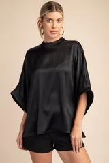 MOCK NECK OS TOP