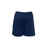 Short deportivo blanco de poliéster con cintura elástica y logo de Umbro en la pierna derecha.