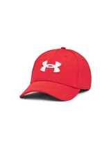 Gorro Under Armour color verde militar con logo bordado en negro.