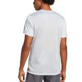 Remera de running de hombre confeccionada con tecnología AEROREADY que absorbe la humedad, diseñada para comodidad durante la carrera.