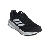 Championes Adidas Runfalcon 5 negros con detalles en blanco y logo de la marca en los laterales.