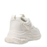 Zapatillas deportivas color beige con cordones y suela chunky.