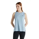 Musculosa deportiva sin mangas color azul, ligera y transpirable, ideal para entrenamiento.