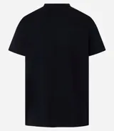 Remera blanca de algodón con cuello redondo y estampado del logo de la banda Oasis en el pecho.
