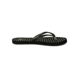 Ojotas de dama con diseño de rayas en negro y suela cómoda, ideales para el verano.