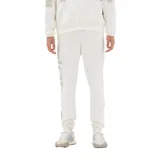 Pantalón deportivo unisex de felpa de algodón, con puños elásticos y logo en gran tamaño.