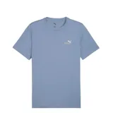 Remera color crema de corte clásico, con cuello redondo y logo Puma bordado en el pecho.