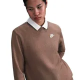 Abrigo Nike Sportswear Club Fleece color chocolate.